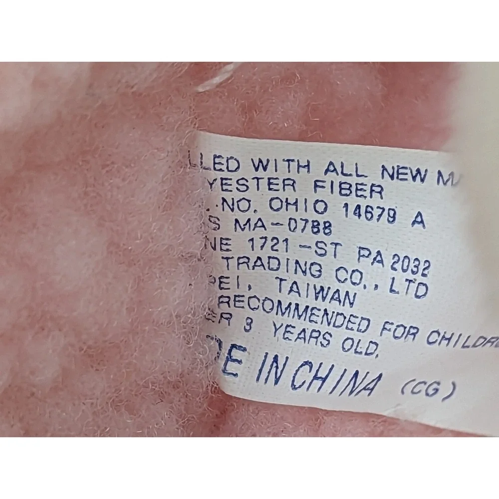 Prayer Bear Plush Cream Pink Sherpa 12 Inch Heart Cap‎ Tb Trading Co Stuffed